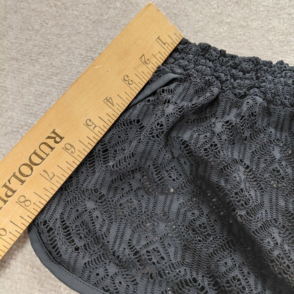 OP Sheer Lace Swim Cover-Up Shorts Boardshorts Black Women's LARGE 11-13 Beach - Picture 4 of 8